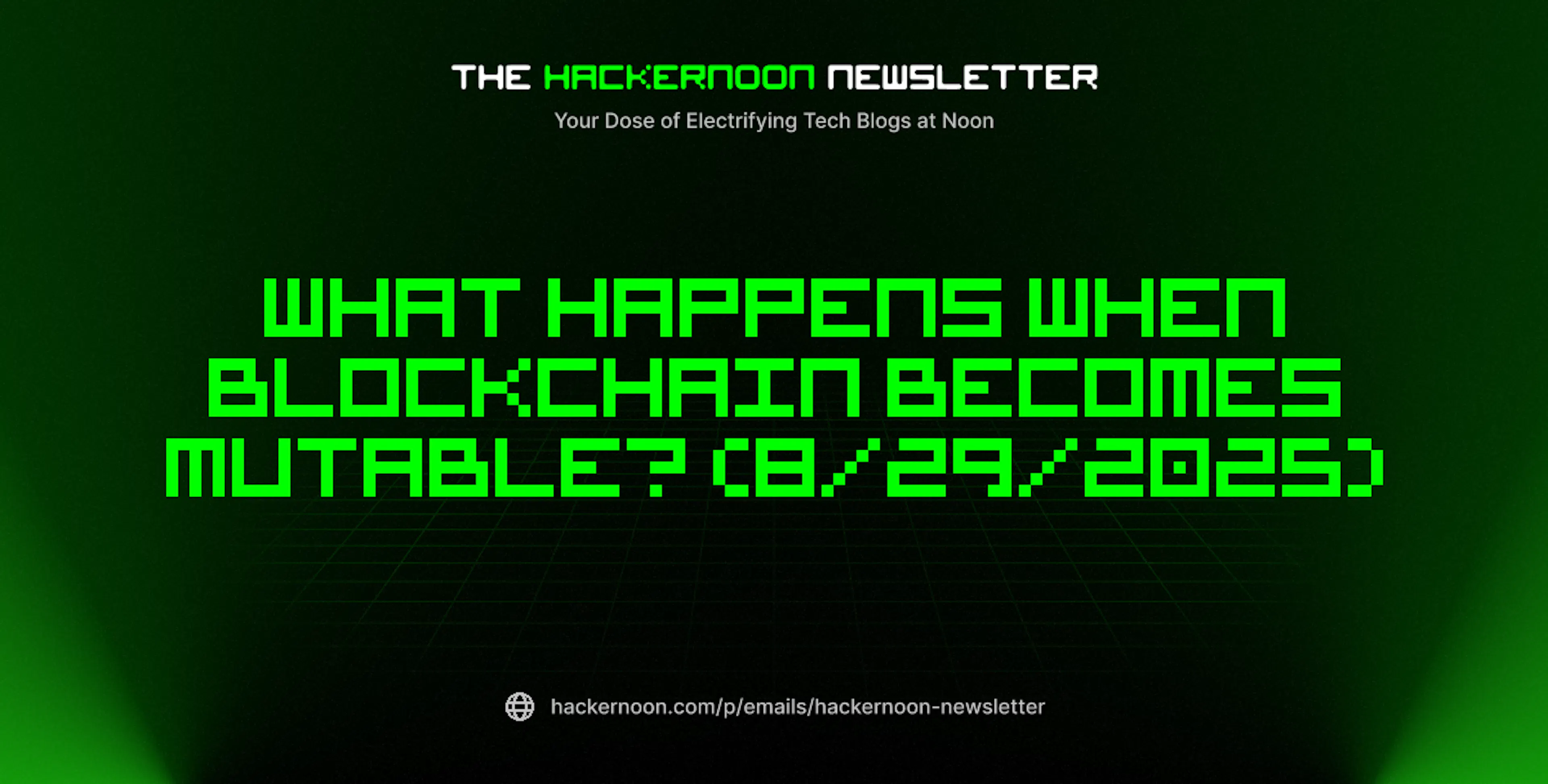 featured image - The HackerNoon Newsletter: What Happens When ...