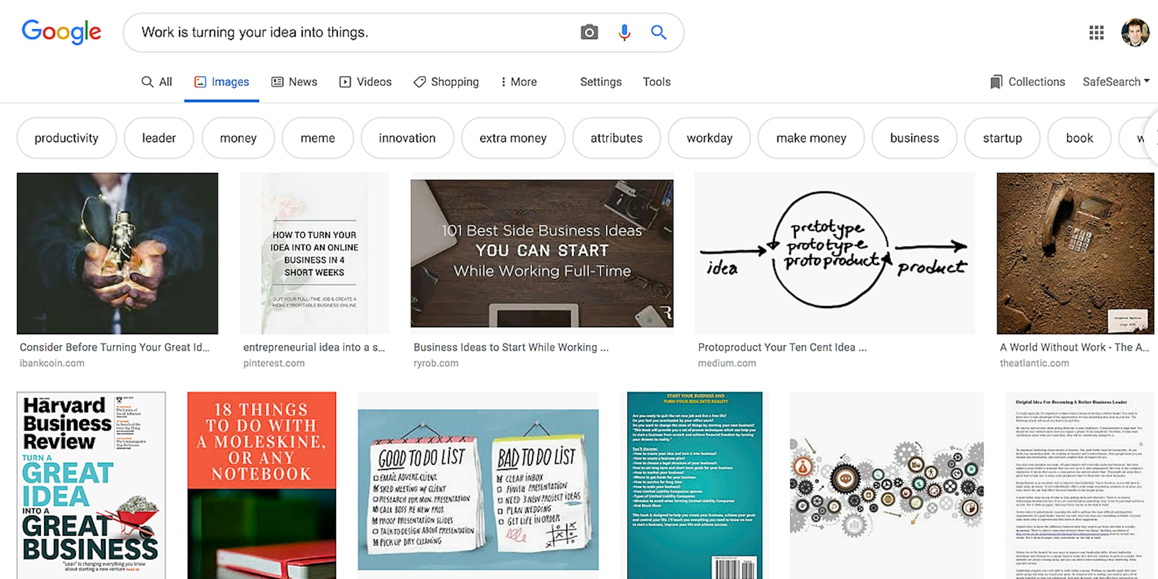 /work-is-turning-your-idea-into-things-igt234ac feature image