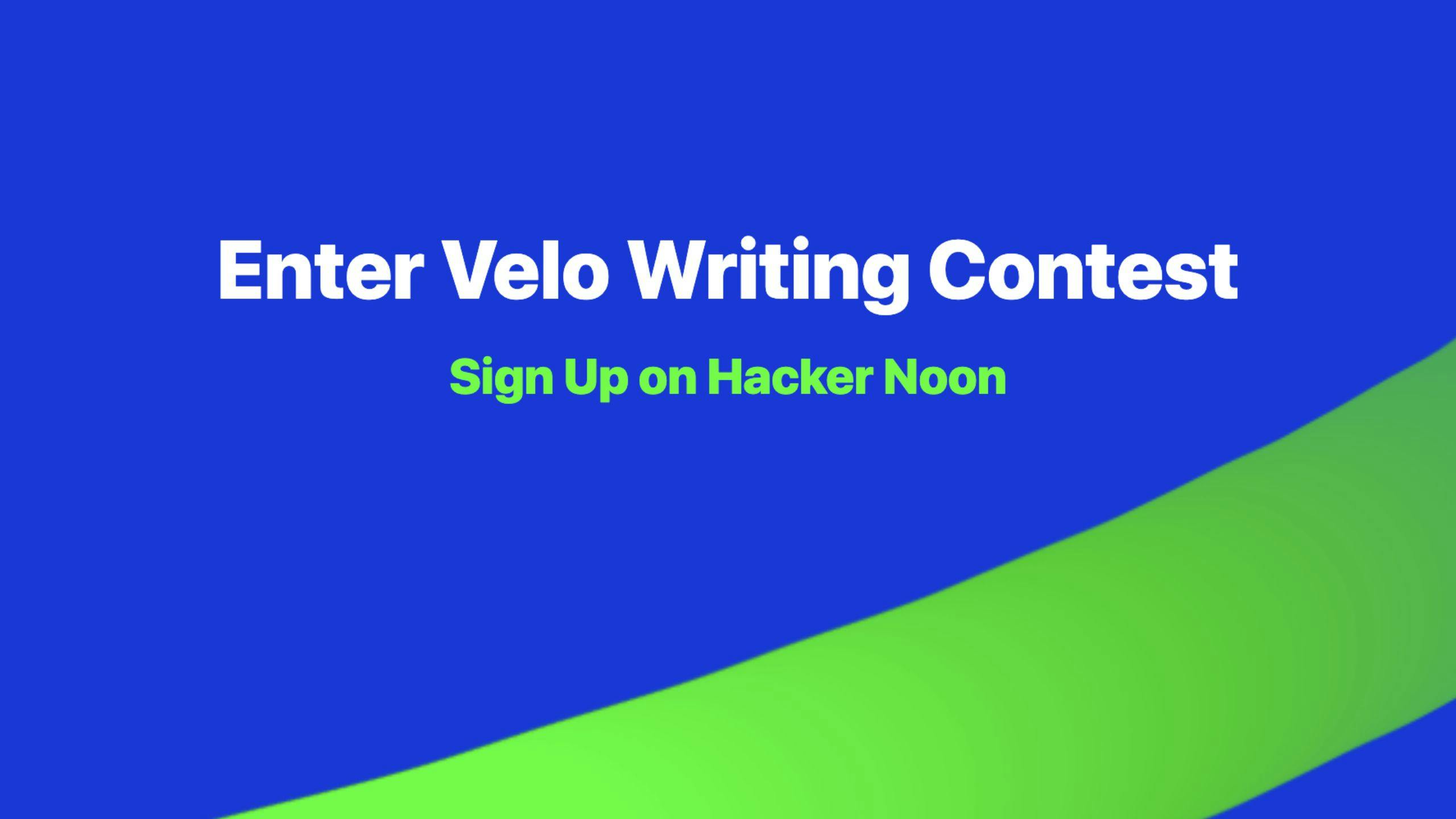 featured image - How to Enter The Velo Writing Contest by Wix & Hacker Noon