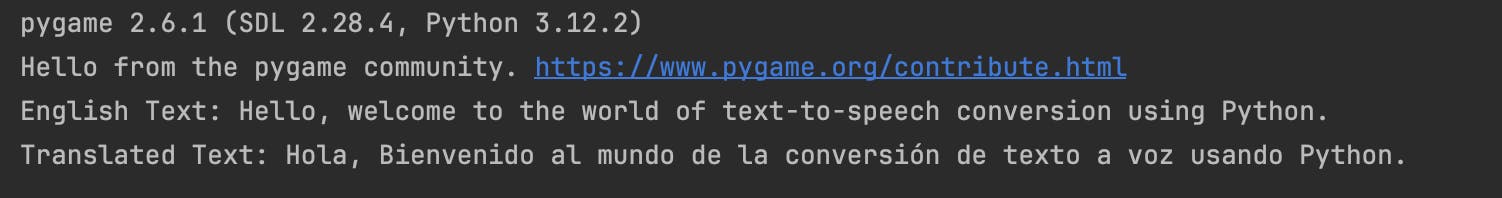 English to Spanish translation