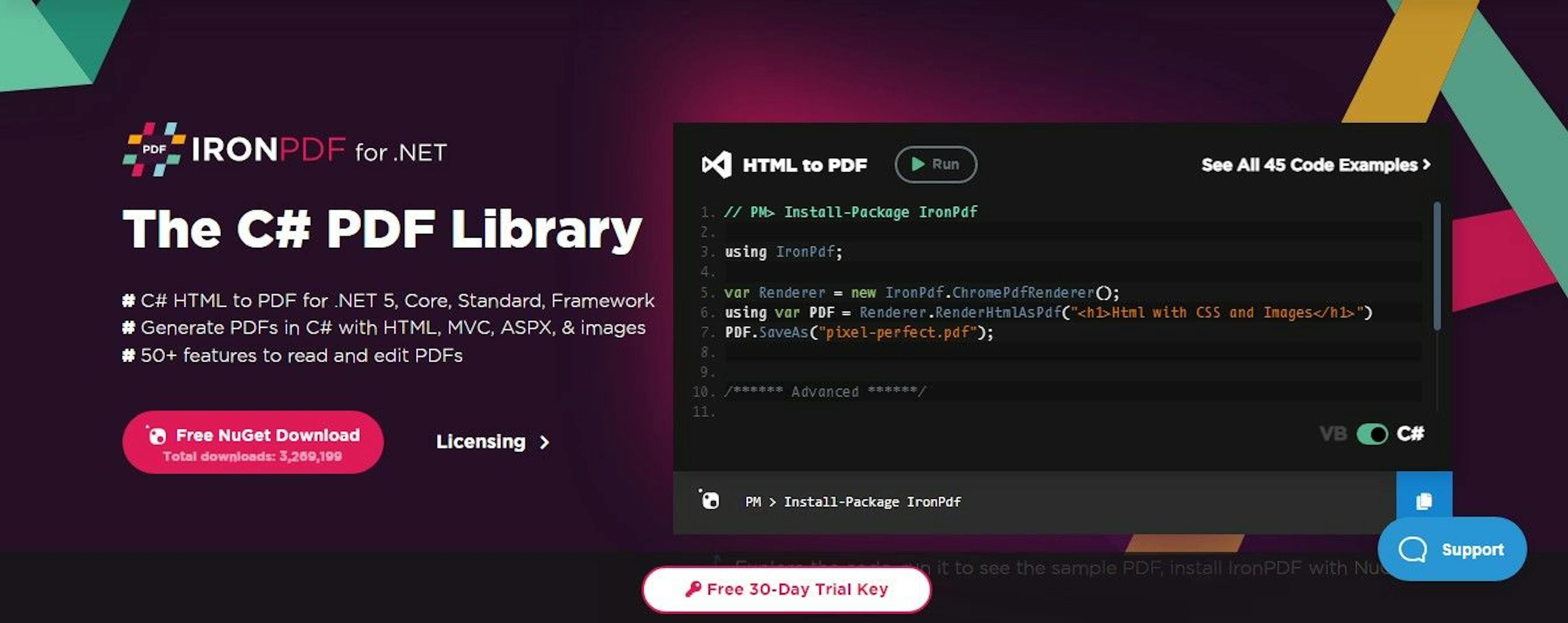 featured image - C# HTML a PDF: un ejemplo de código