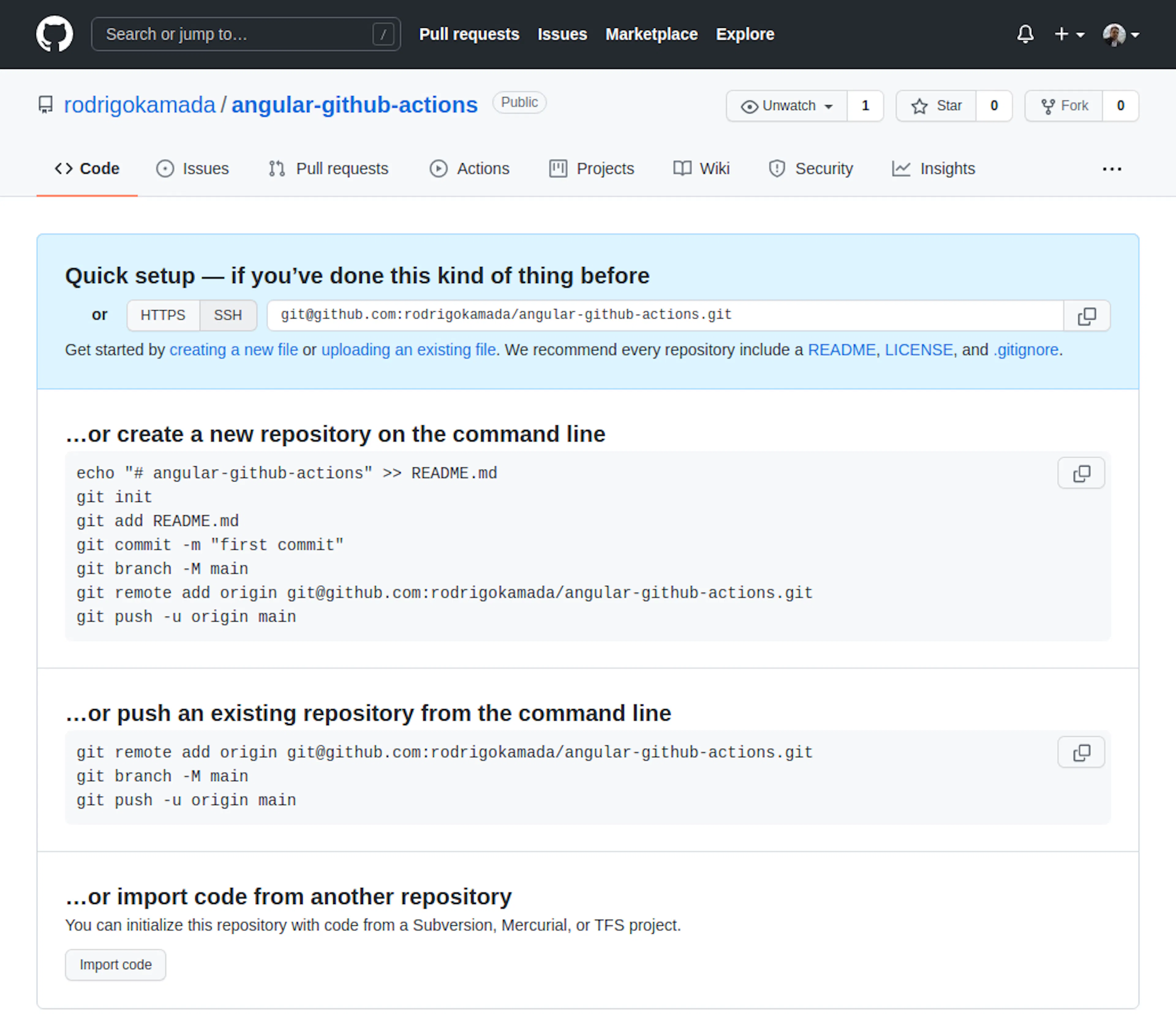 GitHub - Repository created
