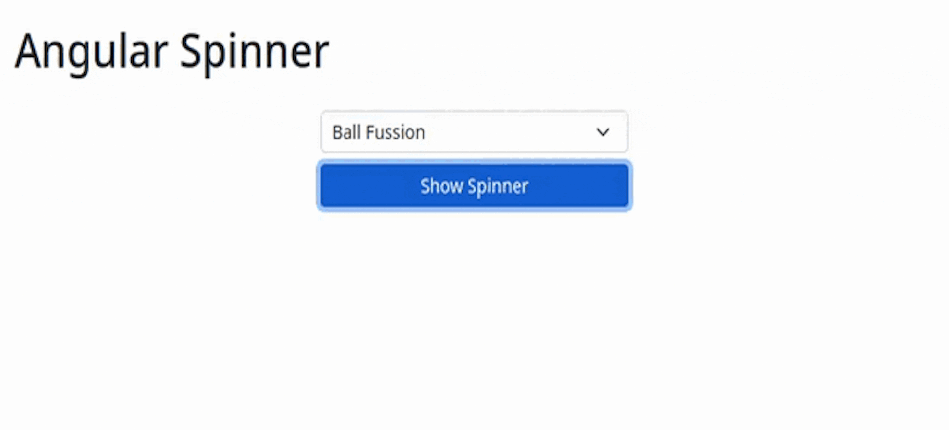 Angular Spinner
