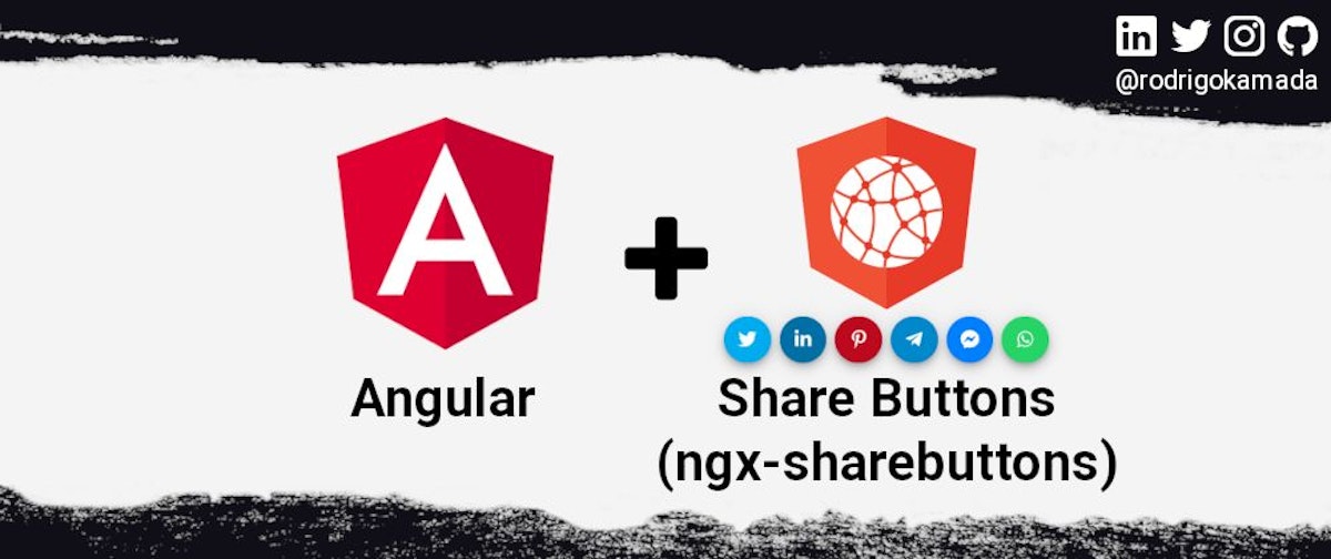 featured image - Adding the social media share buttons component to an Angular application