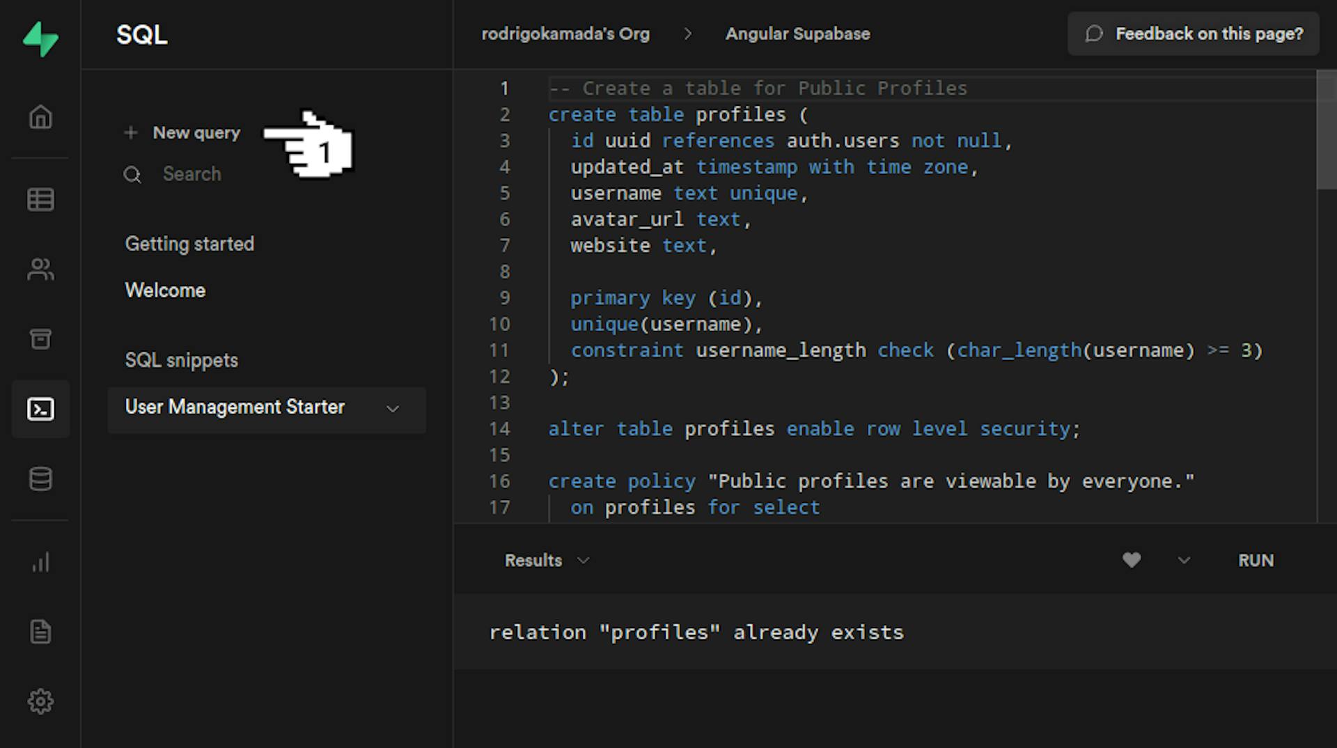 Supabase - SQL