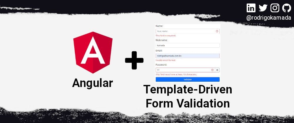 featured image - Creating and validating a template-driven form to an Angular application