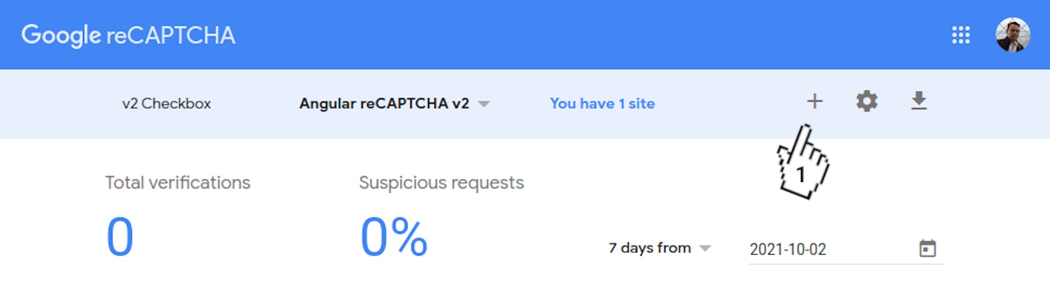 Google reCAPTCHA - Create new