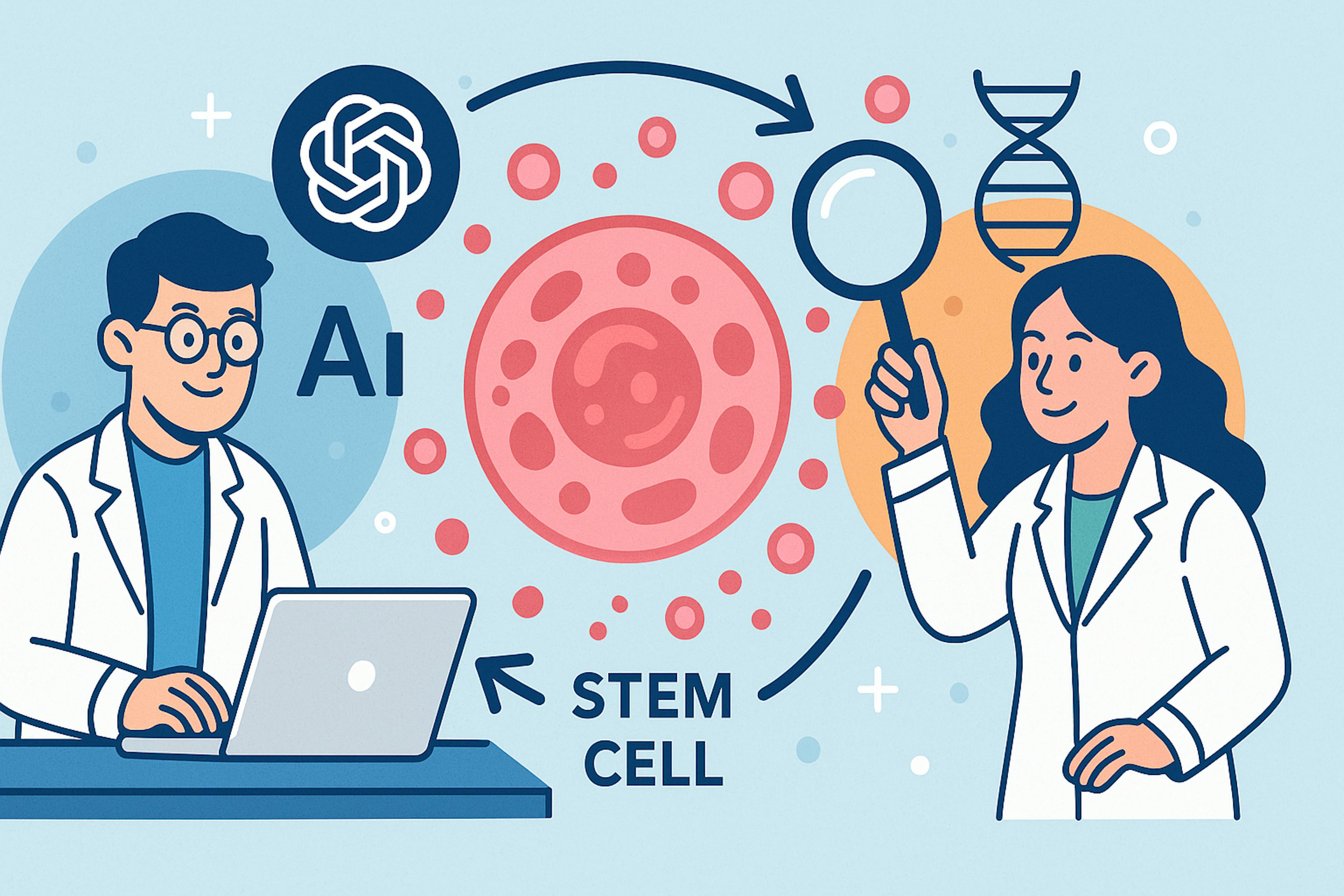 featured image - AI Unleashes a 50x Leap in Stem Cell Reprogramming: OpenAI's GPT-4b Micro Changes the Game for Life 