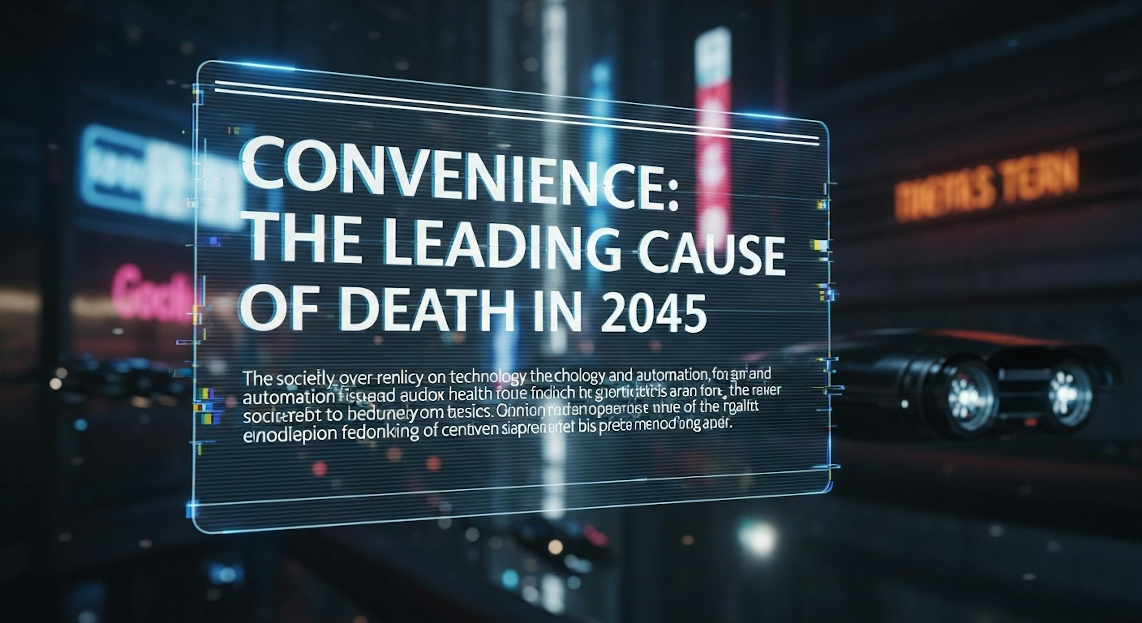 featured image - Convenience: The Leading Cause of Death in 2045?