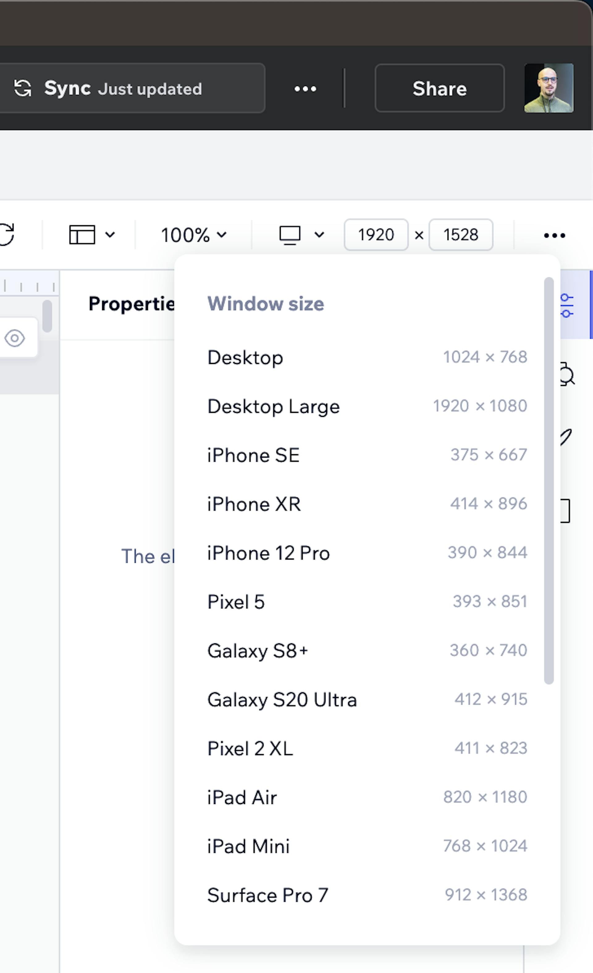 Codux responsiveness feature