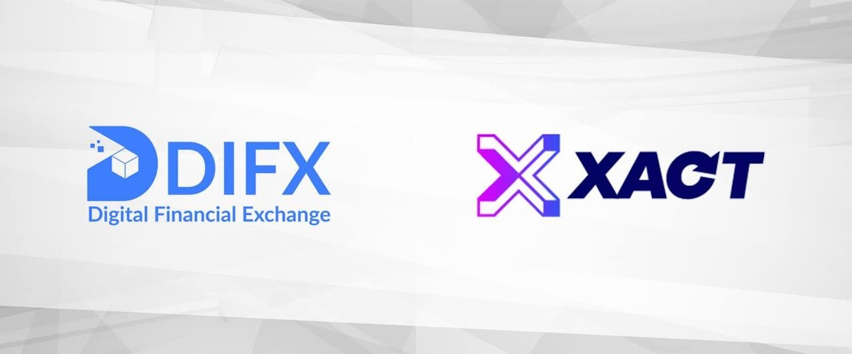 featured image - DIFX lista oficialmente o token XAct ($XACT)