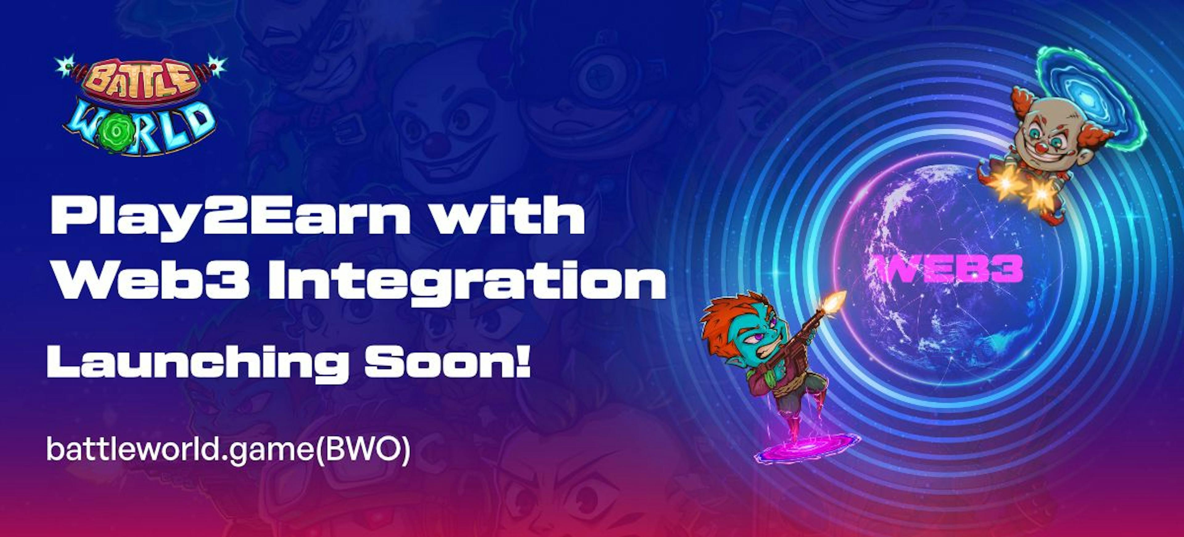 featured image - Battle World Game: Play2Earn with Web3 Integration - Launching Soon!