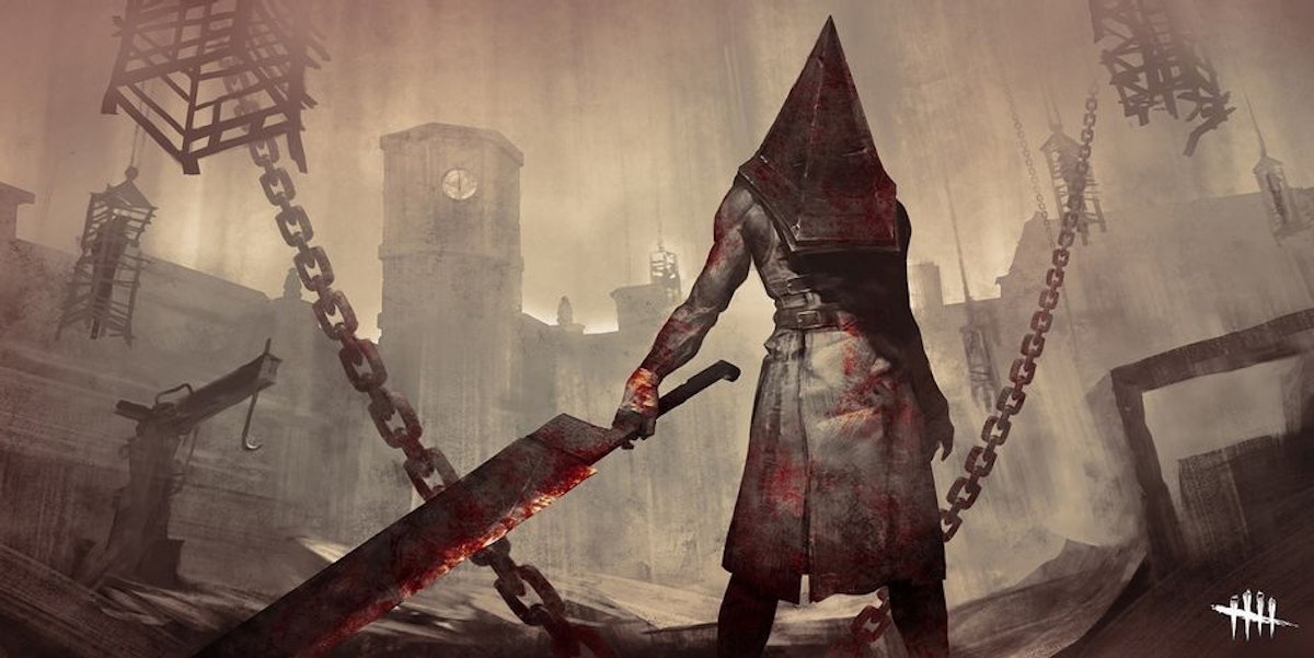 featured image - Pyramid Head as the Egyptian god Sobek (Silent Hill 2)