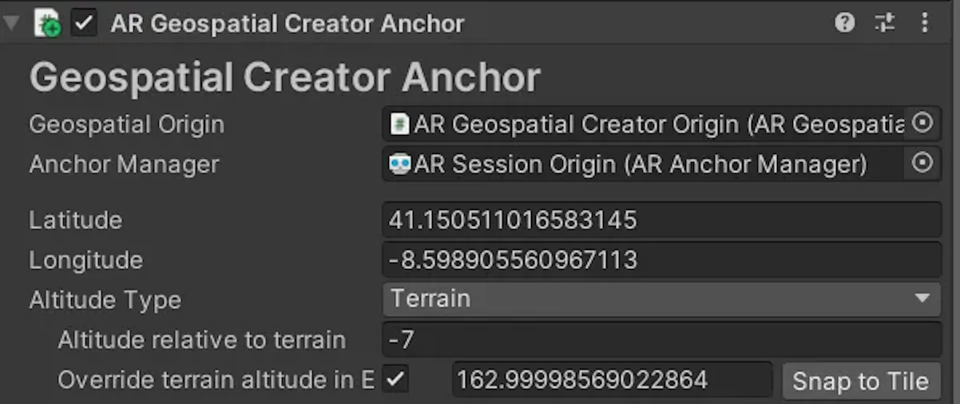 Anchor position