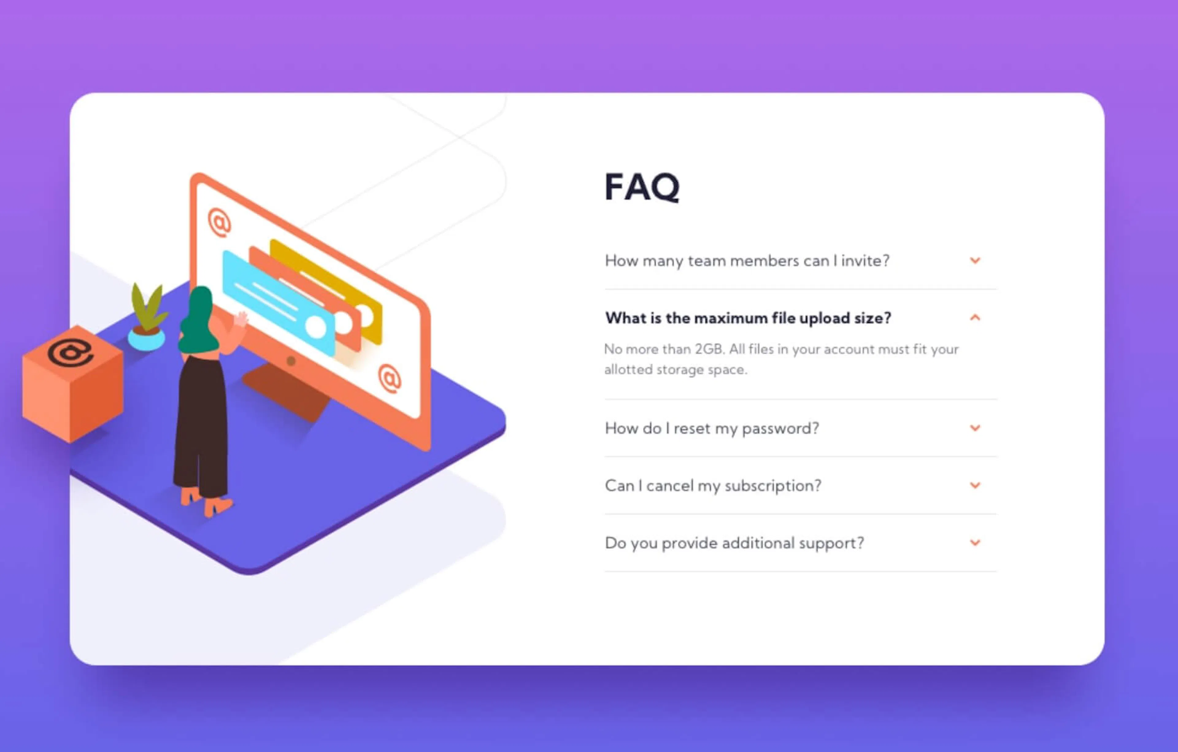 FAQ Accordion: Front end mentor challenge 