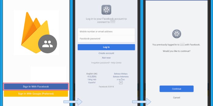 featured image - Firebase Auth using Facebook Log-In in Expo, React Native