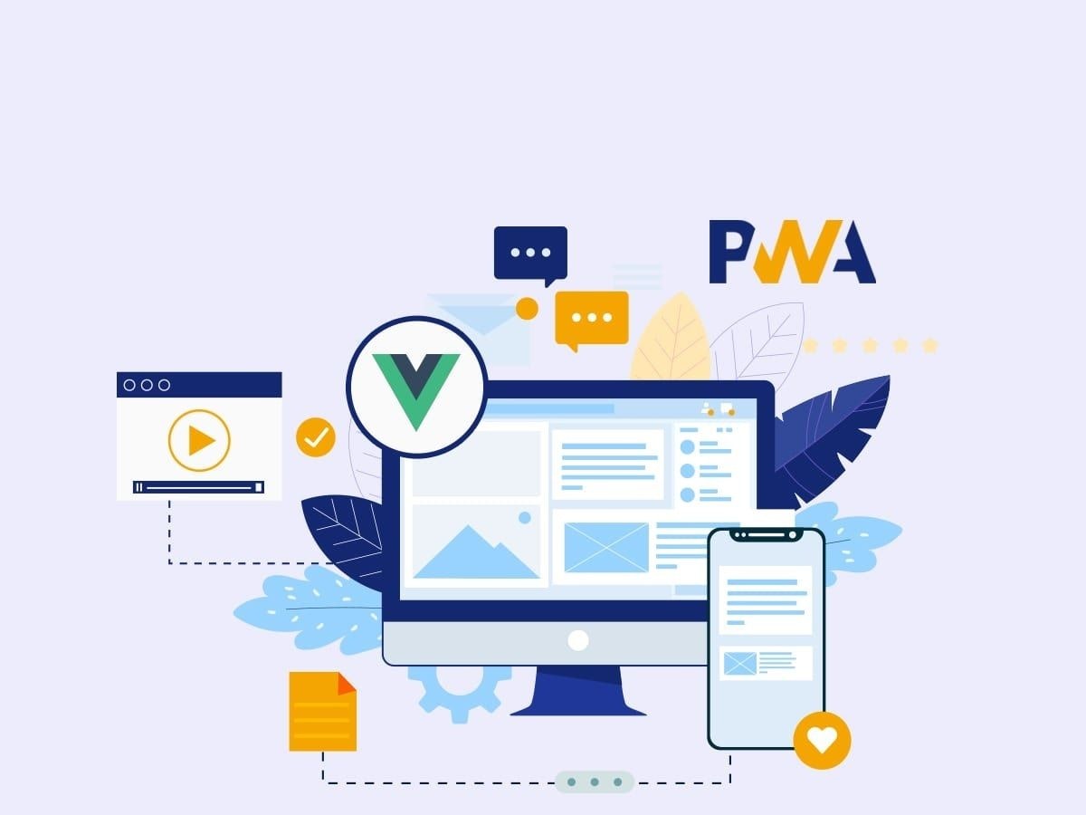 featured image - Using PWA and Vue JS TOGETHER – How It Benefits Businesses?