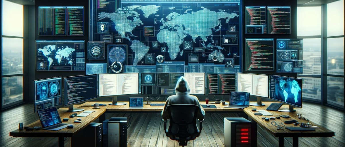 featured image - A Glimpse into an Ethical Hacker's High-Tech Workspace
