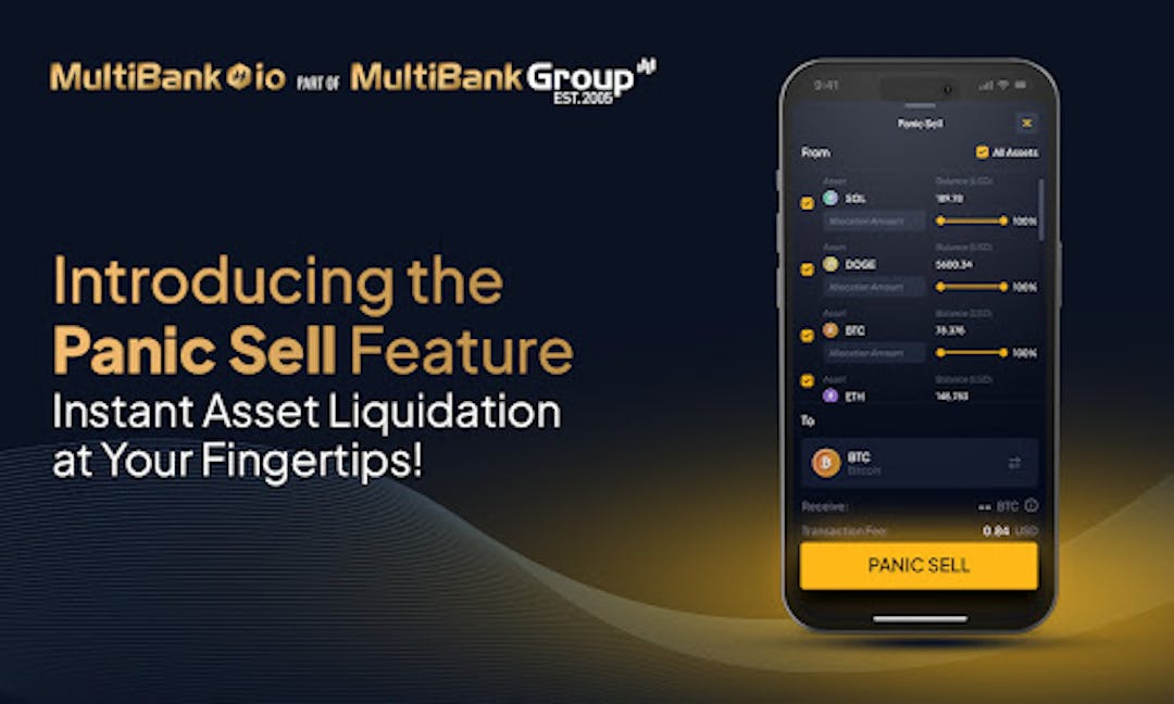 featured image - MultiBank.io führt die Funktion „Panic Sell“ für die sofortige Liquidation von Vermögenswerten ein