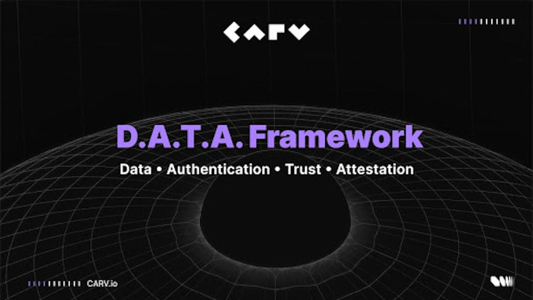 featured image - CARV Launches D.A.T.A Framework, Giving AI Agents 'Eyes and Ears' With On-Chain And Off-Chain Data