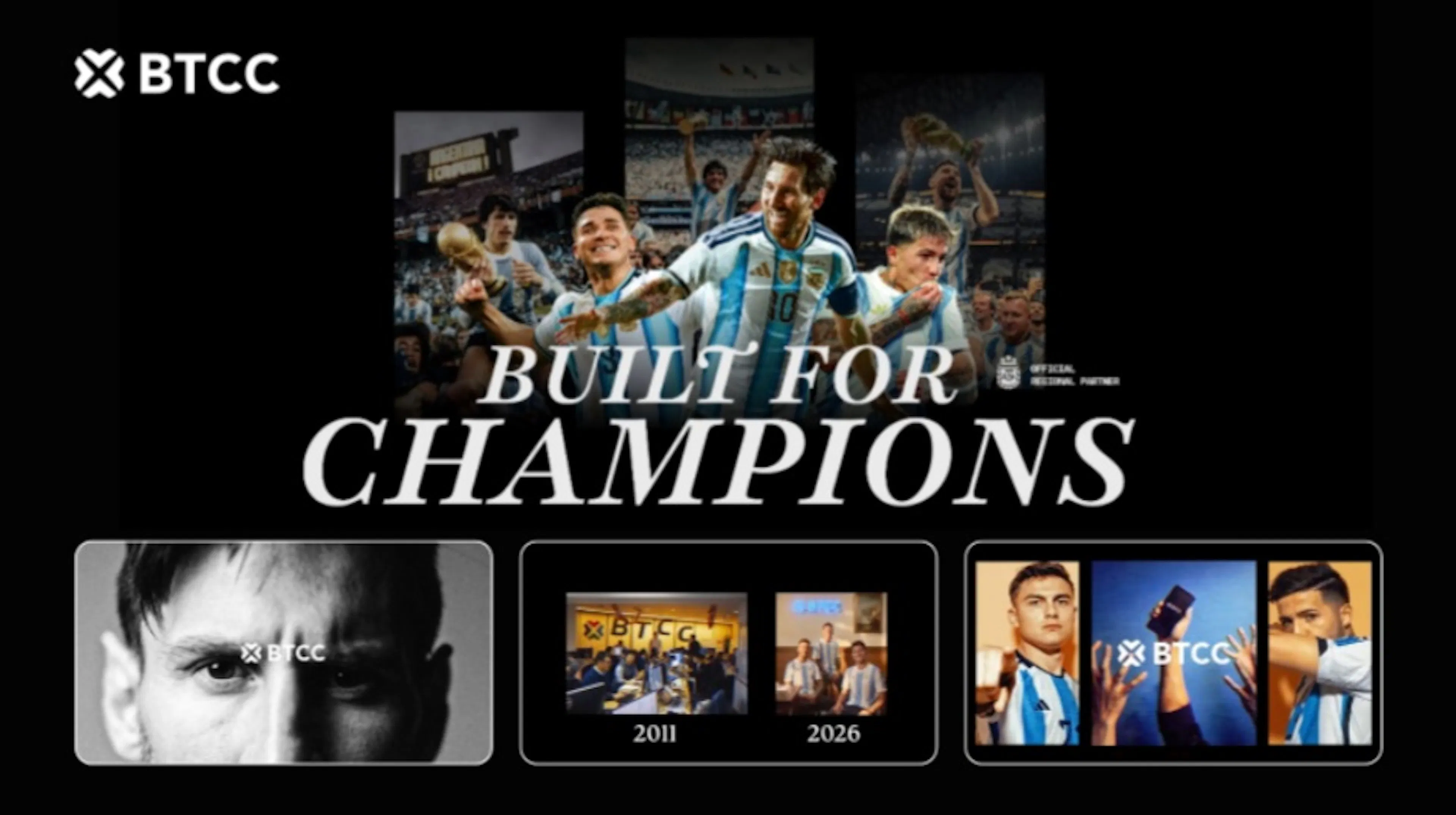 featured image - BTCC Exchange and the Argentine Football Association Unite as Legends in New Campaign Video