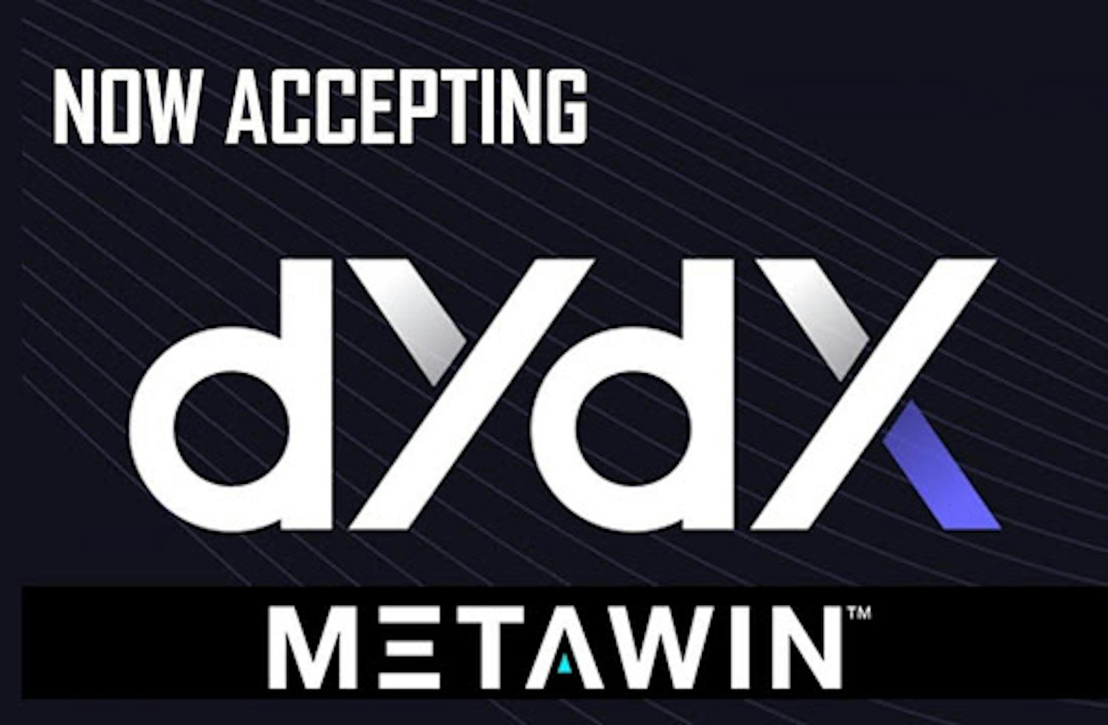 /metawin-integrates-$dydx-launches-new-prize-draw-with-5000-dydx-tokens-for-eligible-participants feature image