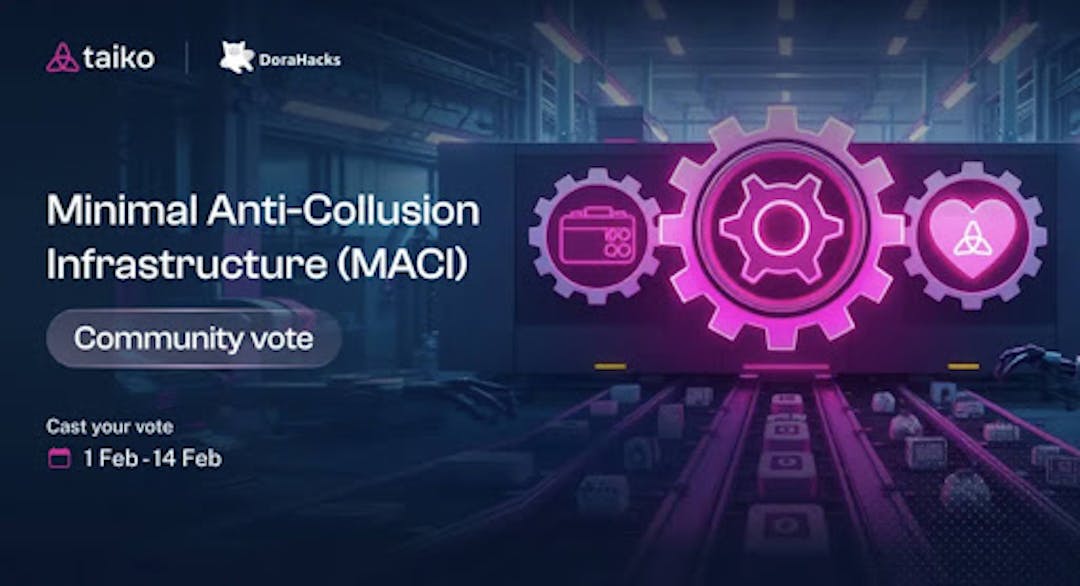 featured image - Ethereum L2 Taiko And DoraHacks Are Launching The Largest Anonymous Community Vote In Crypto History