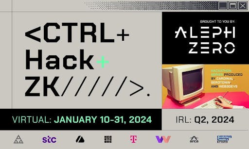 Основные партнеры присоединятся к предстоящему хакатону Aleph Zero CTRL+Hack+ZK