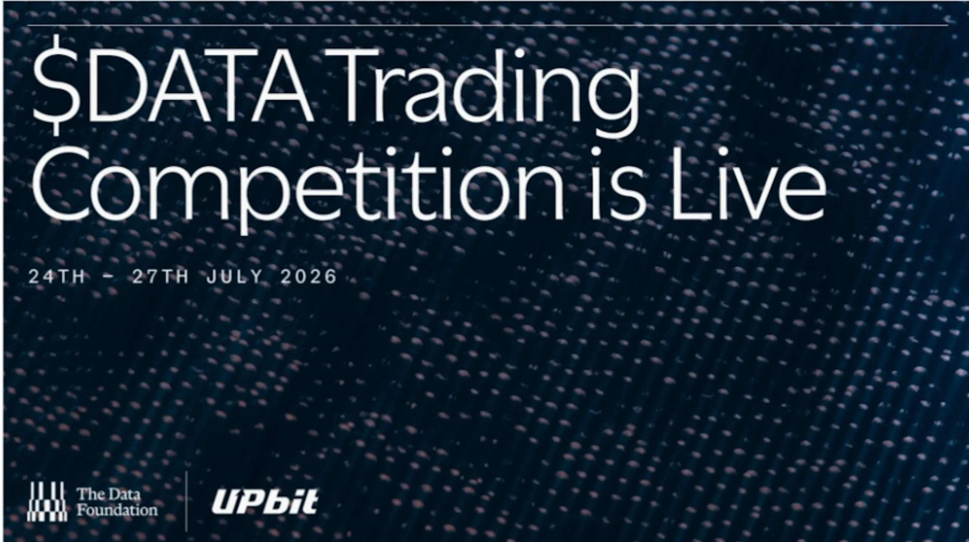 featured image - DATA Network Surpasses 100 Million Registrations as $DATA Trading Competition Opens on Upbit
