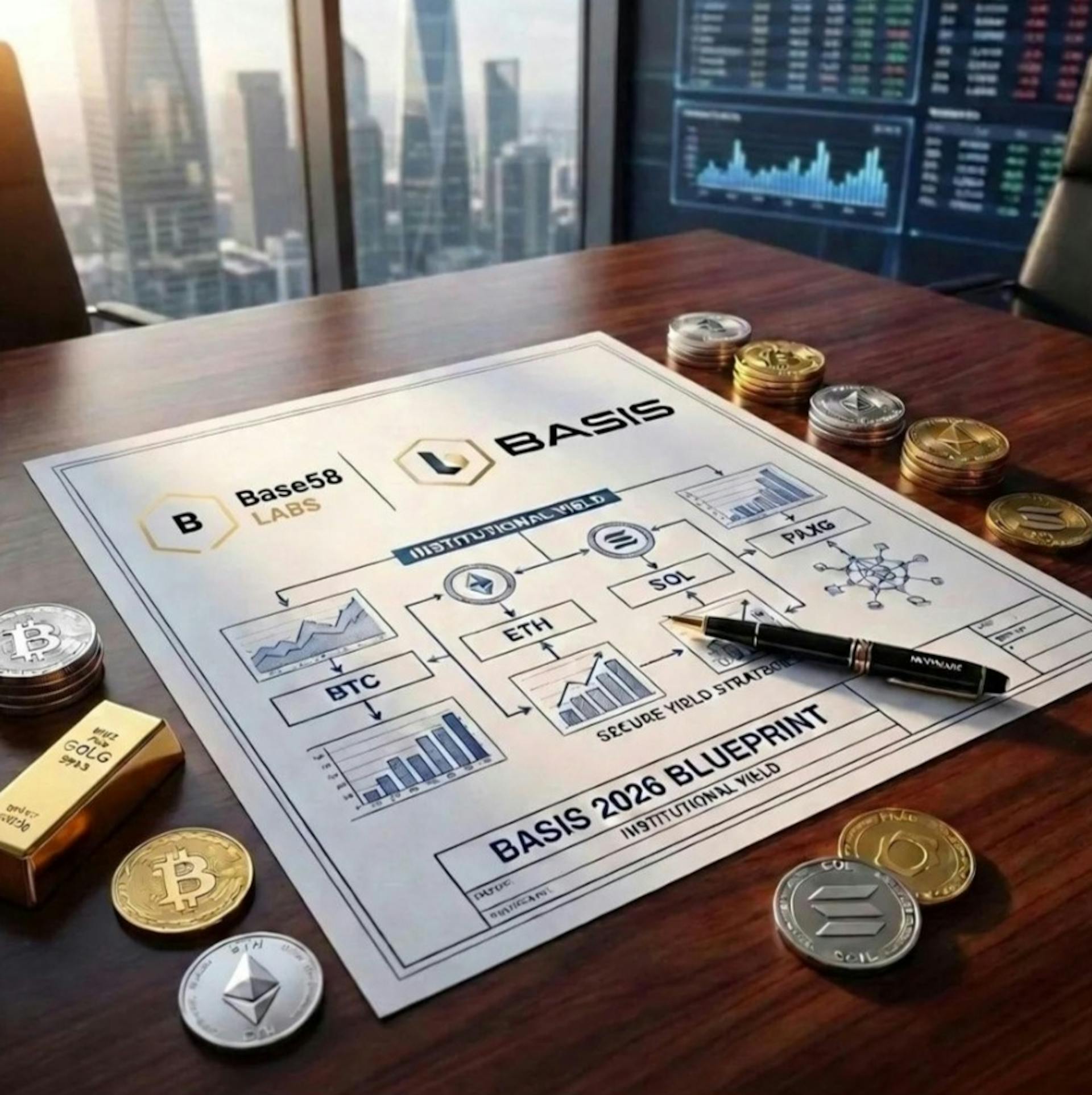 featured image - Base58 Labs' BASIS 2026 Blueprint Forges a New Standard for BTC, ETH, SOL & PAXG