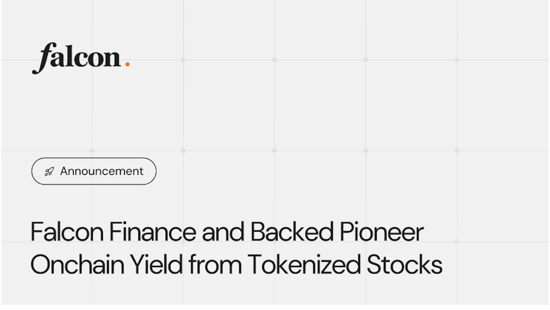featured image - Falcon Finance and Backed Pioneer Onchain Yield from Tokenized Stocks
