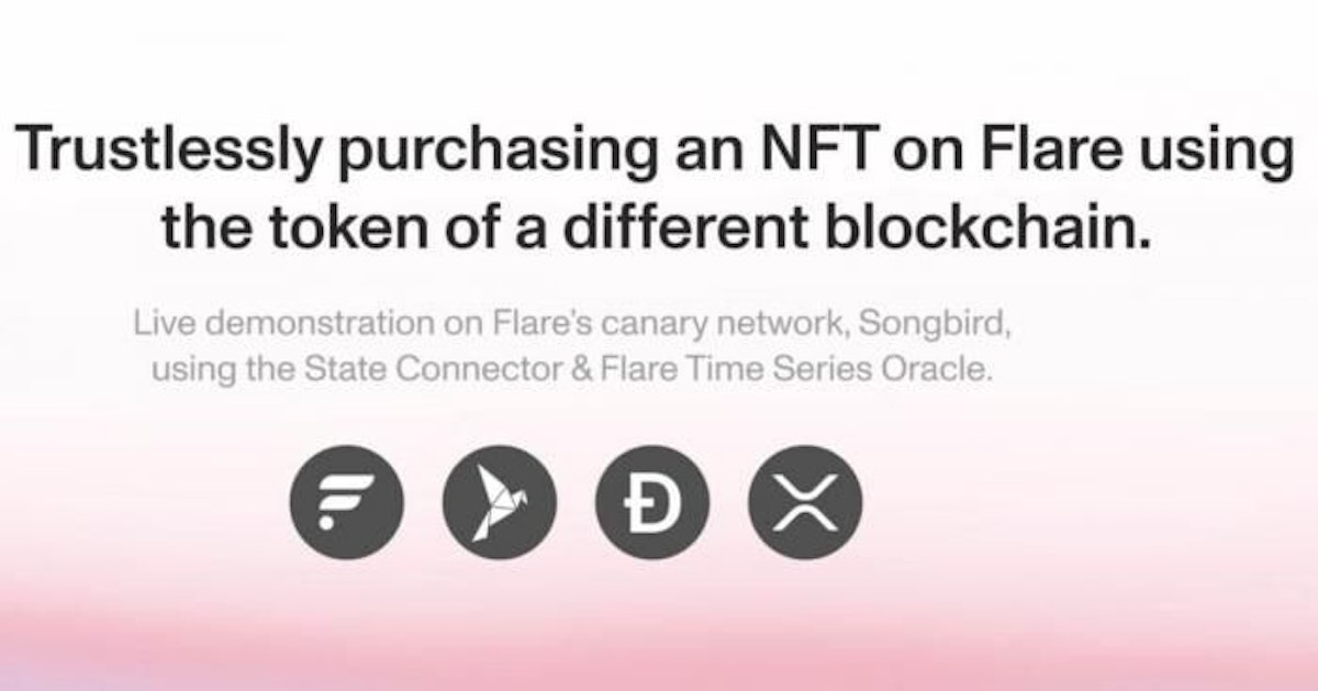 featured image - Achetez des NFT sur Flare en utilisant le jeton d'une autre chaîne de blocs - en toute confiance !.