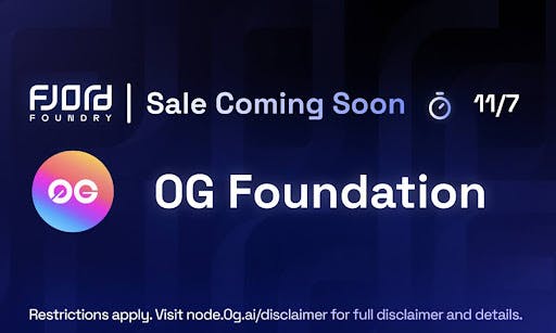 0G.AI Node Sale on Fjord: Decentralised Capital Formation Meets Decentralised AI