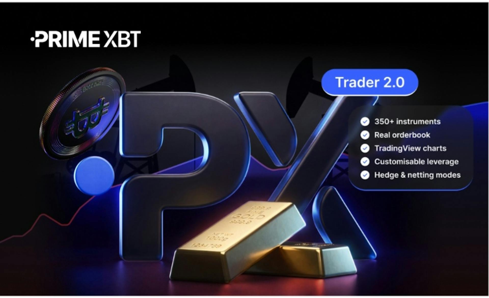 featured image - PrimeXBT Launches PXTrader 2.0, Bringing Crypto and Traditional Markets Into One Trading Platform