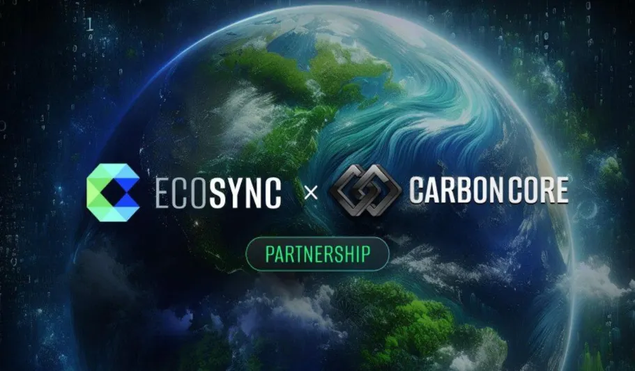 featured image - EcoSync & CarbonCore waxaa la aasaasay Infrastructure Refi full-stages oo ku xira carbon credit la Web3