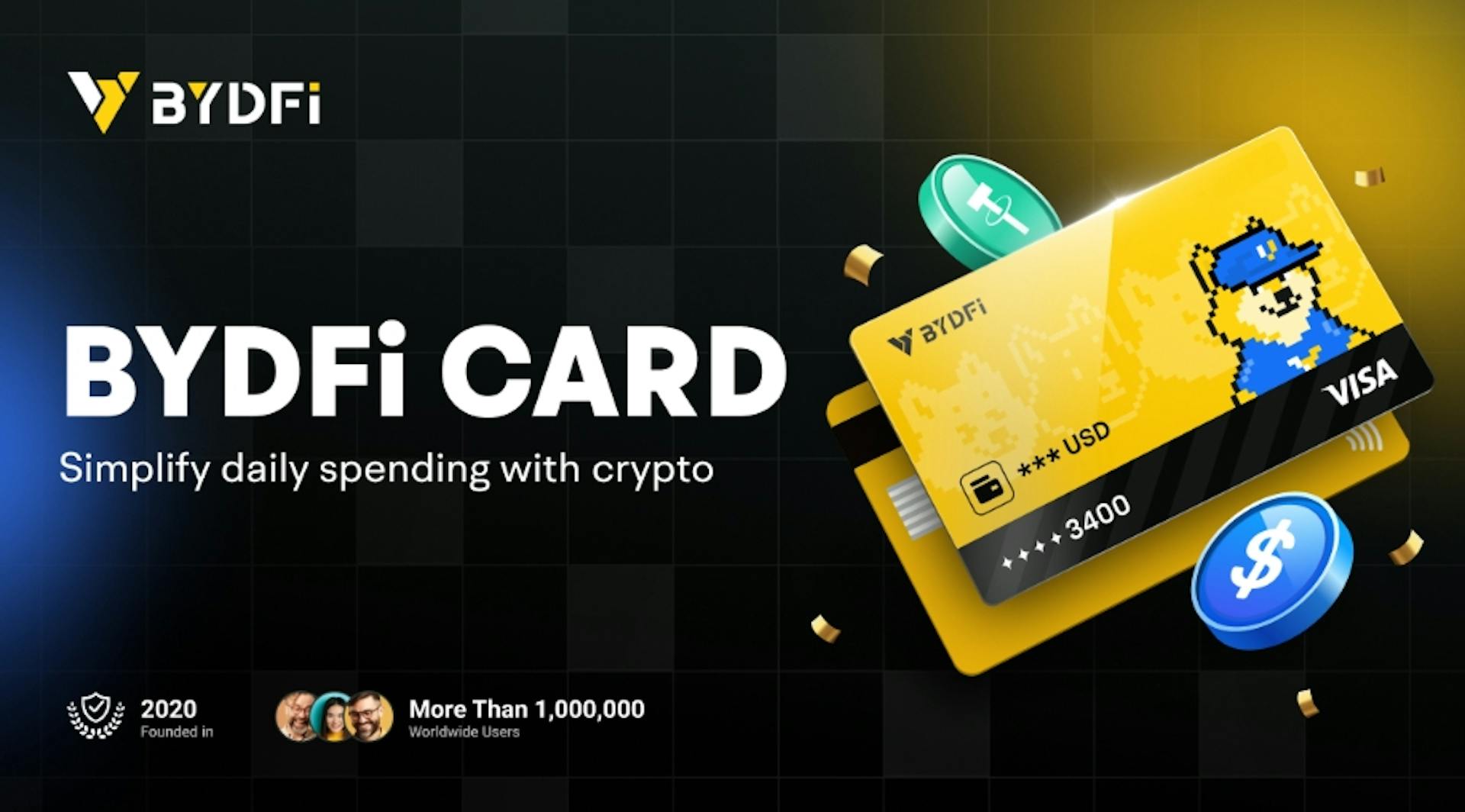 featured image - BYDFi Card Officially Launches: One Card to Seamlessly Bridge Web3 Assets and Real-World Spending