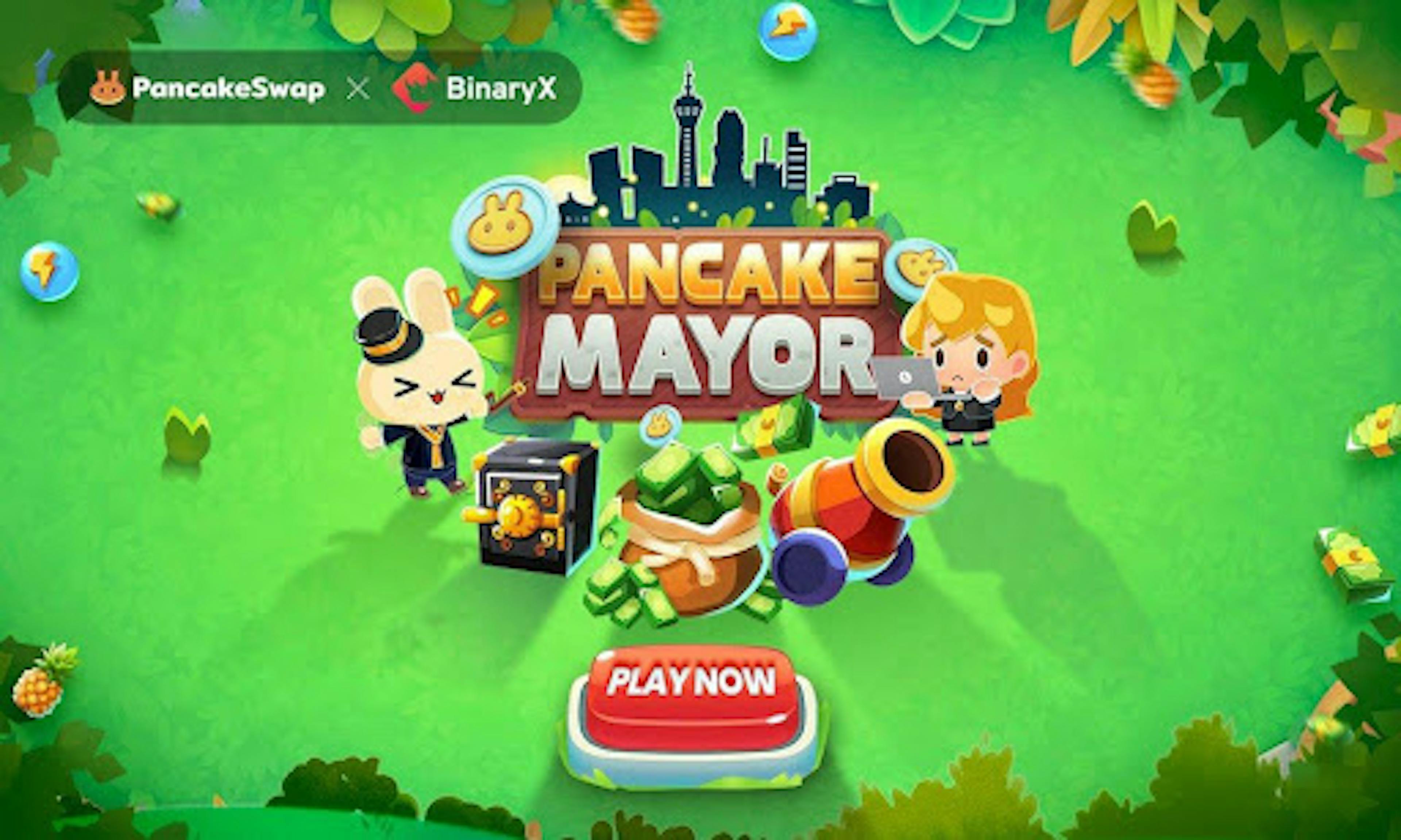 /binaryx-launches-city-building-game-pancake-mayor-on-pancakeswaps-new-marketplace feature image