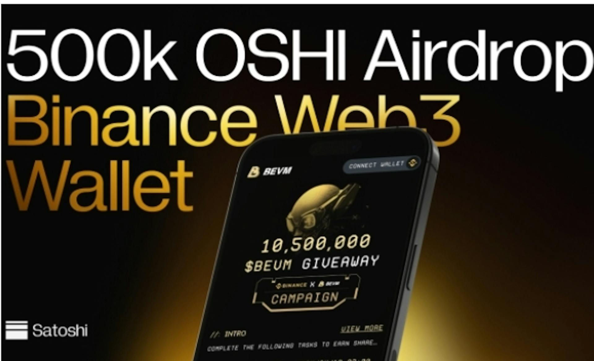 featured image - Satoshi Protocol: Erster CDP auf Bitcoin Layer2, 500.000 OSHI Airdrop mit Binance Wallet und BEVM