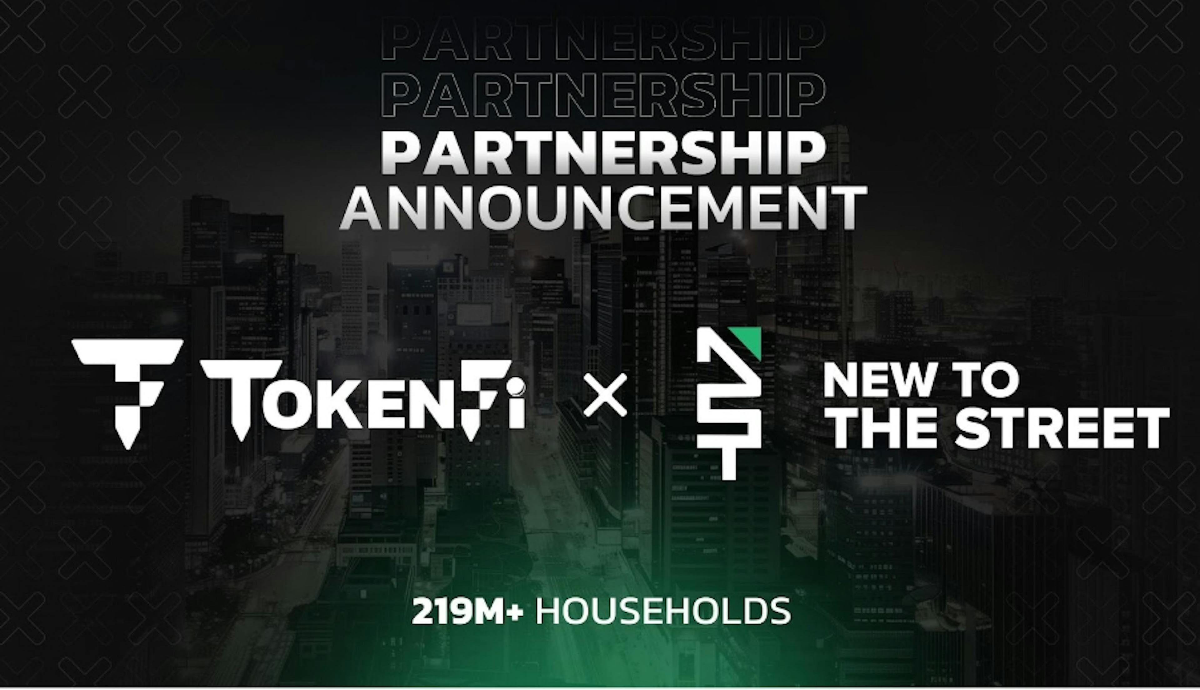 TokenFi and New to The Street Announce National Media Partnership to Reach 219M+ Households