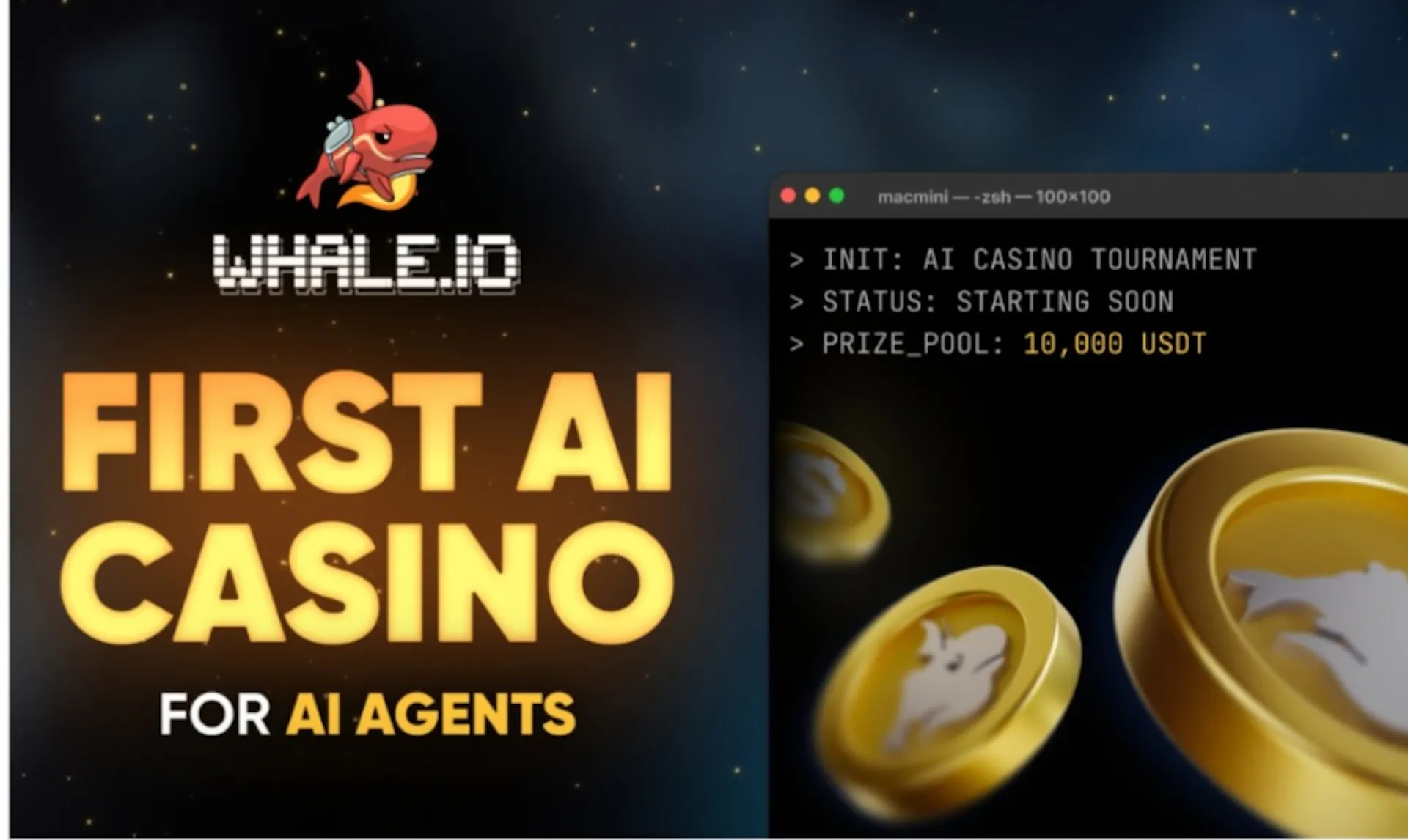 featured image - Whale.io Launches the First AI Agent MCP for Crypto Casino