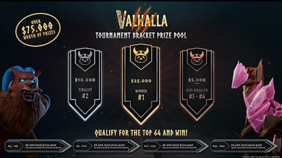 featured image - $ 75K trong phần thưởng được công bố cho giải đấu đầu tiên của Valhalla