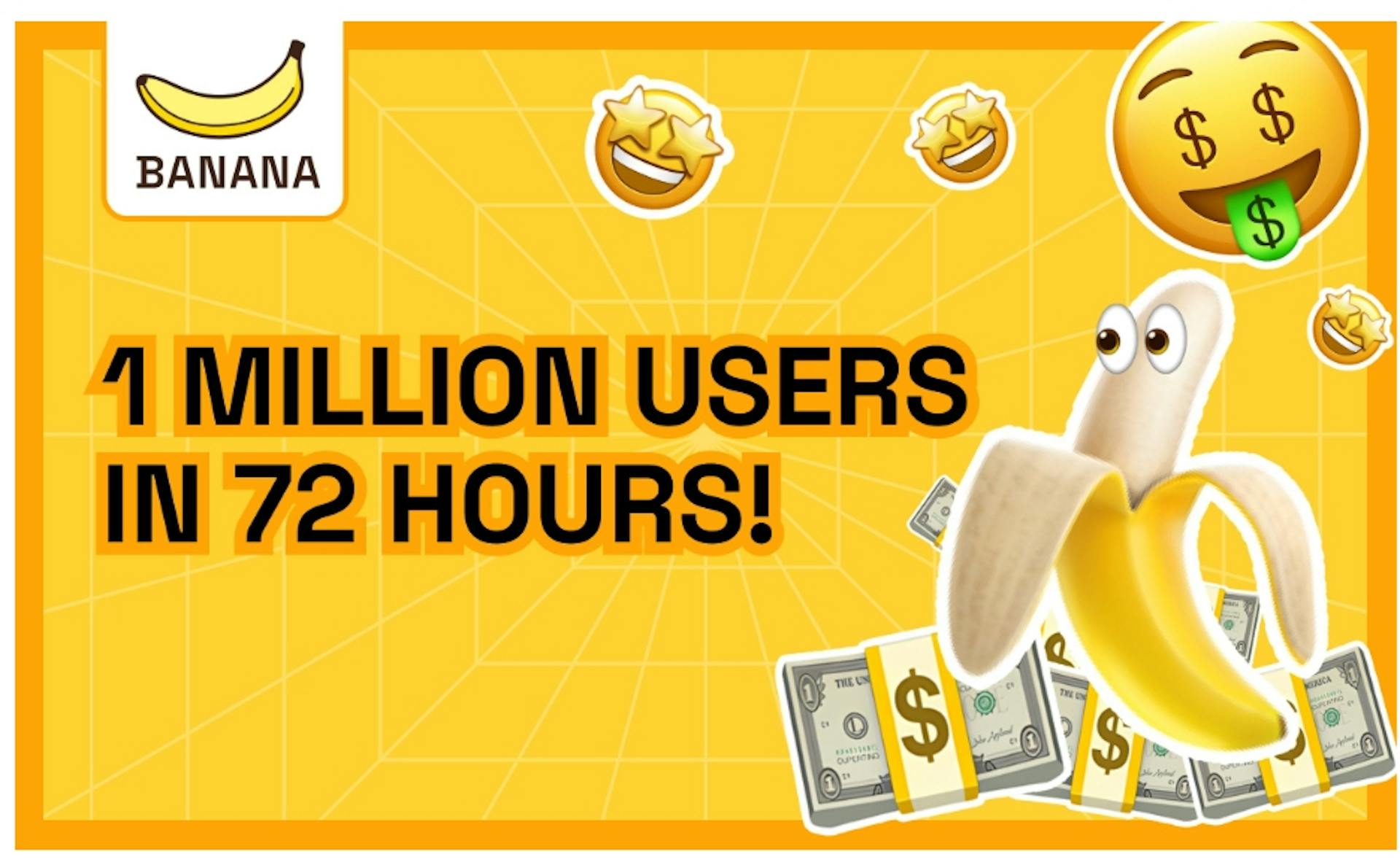 featured image - TON 游戏《BANANA》上线 72 小时内用户数量突破 100 万