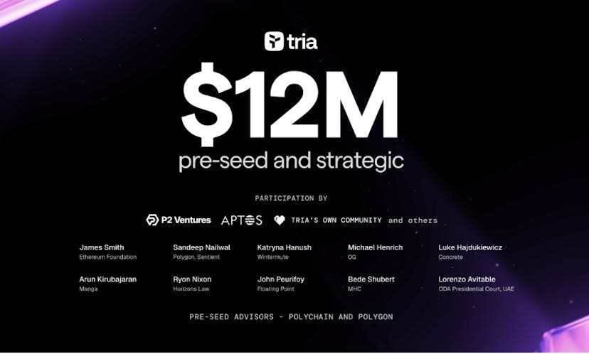 /tria-raises-$12m-to-lead-self-custodial-neobank-and-payments-infrastructure-for-humans-and-ai feature image