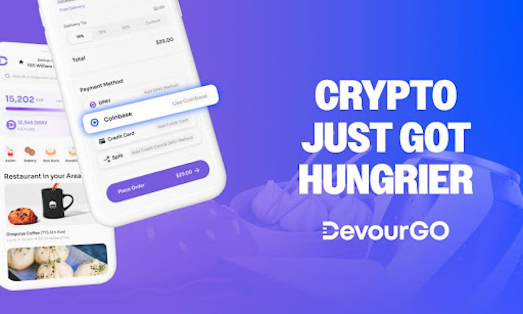 featured image - Crypto Just Got Hungrier: DevourGO Now Accepts Payments Via Coinbase Commerce