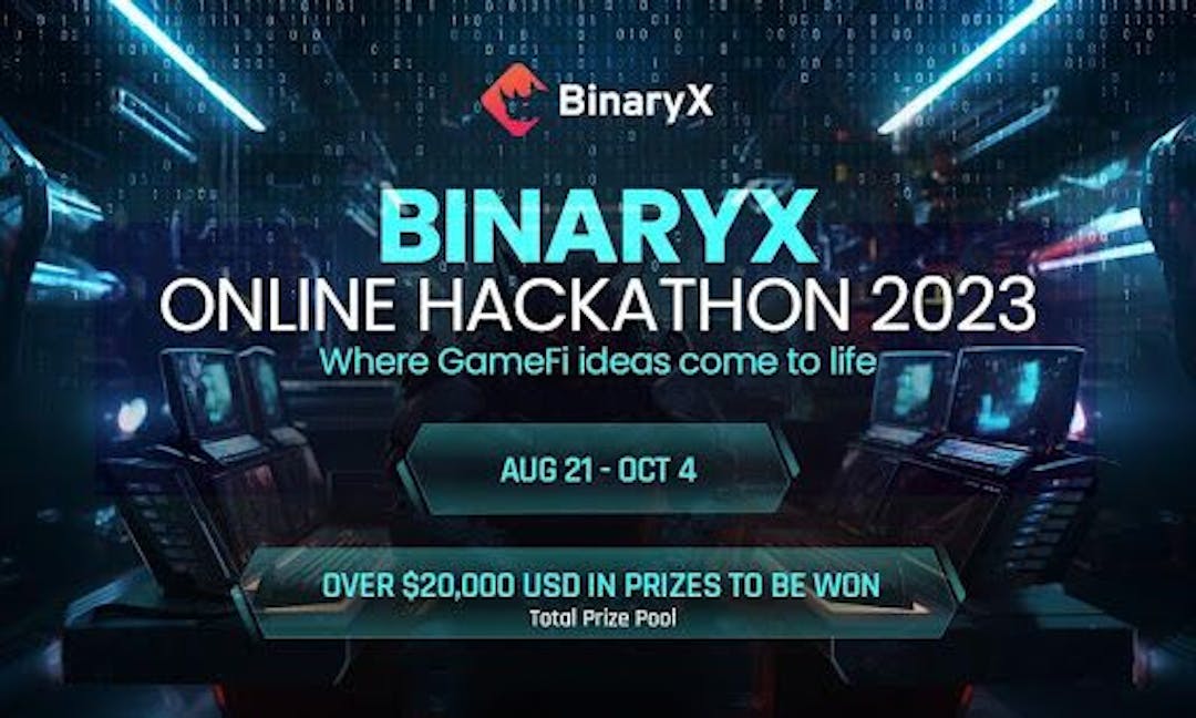 featured image - BinaryX Hackathon: Giải thưởng tiền mặt trị giá 25.000 đô la dành cho các nhà phát triển trò chơi muốn định hình tương lai của GameFi