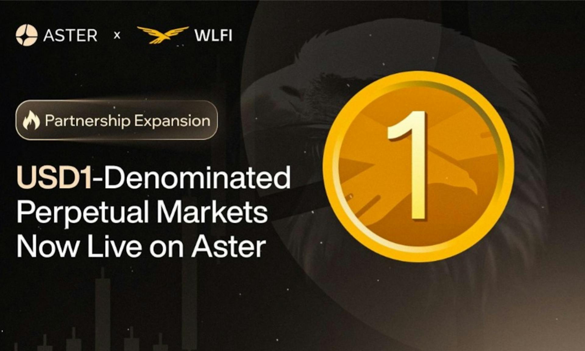 featured image - Aster Expands WLFI Collaboration, Launches USD1-Denominated Perpetual Markets