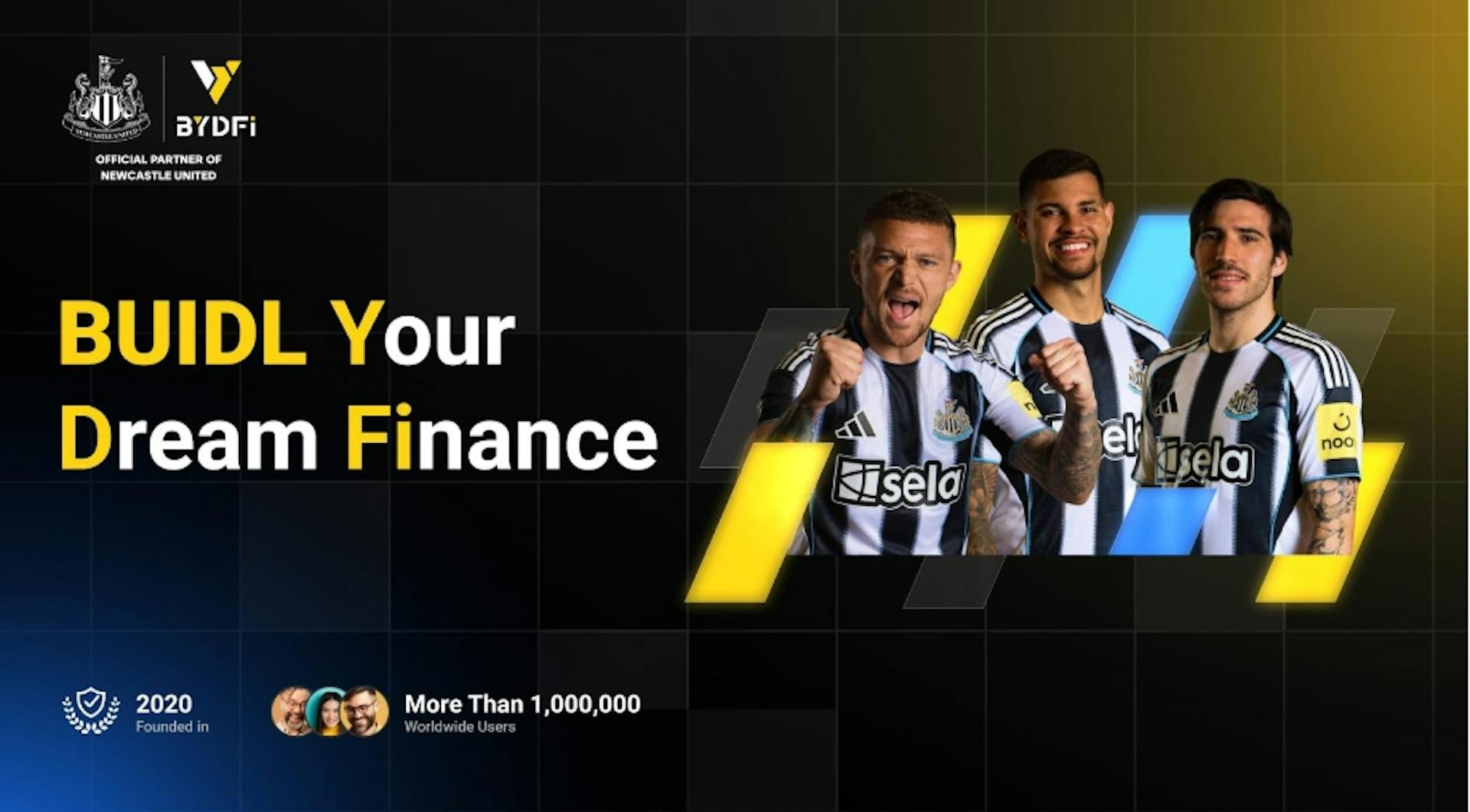 featured image - BYDFi mette in evidenza "BUIDL" Ethos durante il Newcastle United contro l'Arsenal