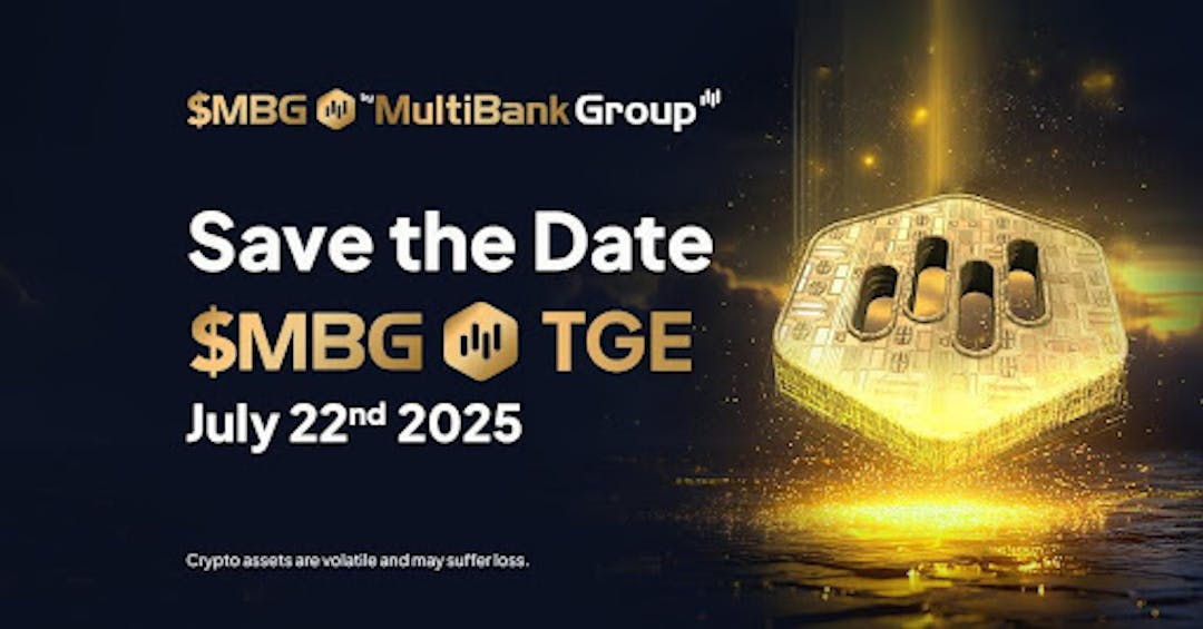 featured image - MultiBank Group Confirms $MBG Token TGE Set For July 22, 2025