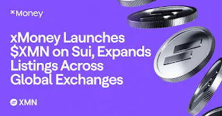 featured image - xMoney llança $XMN a Sui, amplia les llistes a través d'intercanvis globals