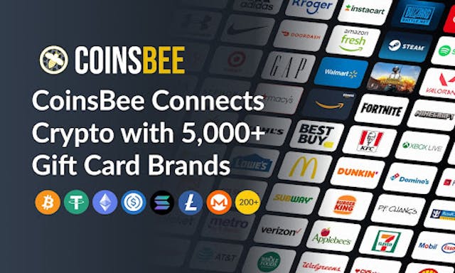 /coinsbee-surpasses-5000-gift-card-brands-becoming-the-largest-crypto-gift-card-platform-worldwide feature image